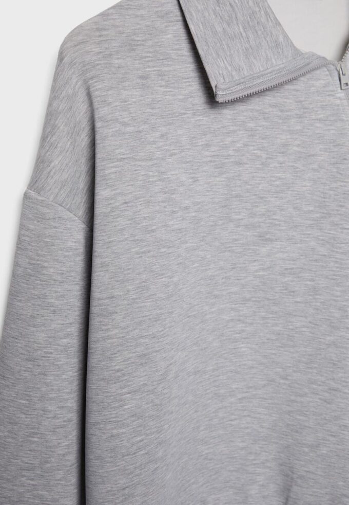 Mikina Jemné na dotek s bočním zipem