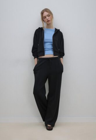 Mikina na zip s měkkým povrchem