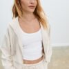 Mikina na zip s měkkým povrchem Mikina na zip s měkkým povrchem