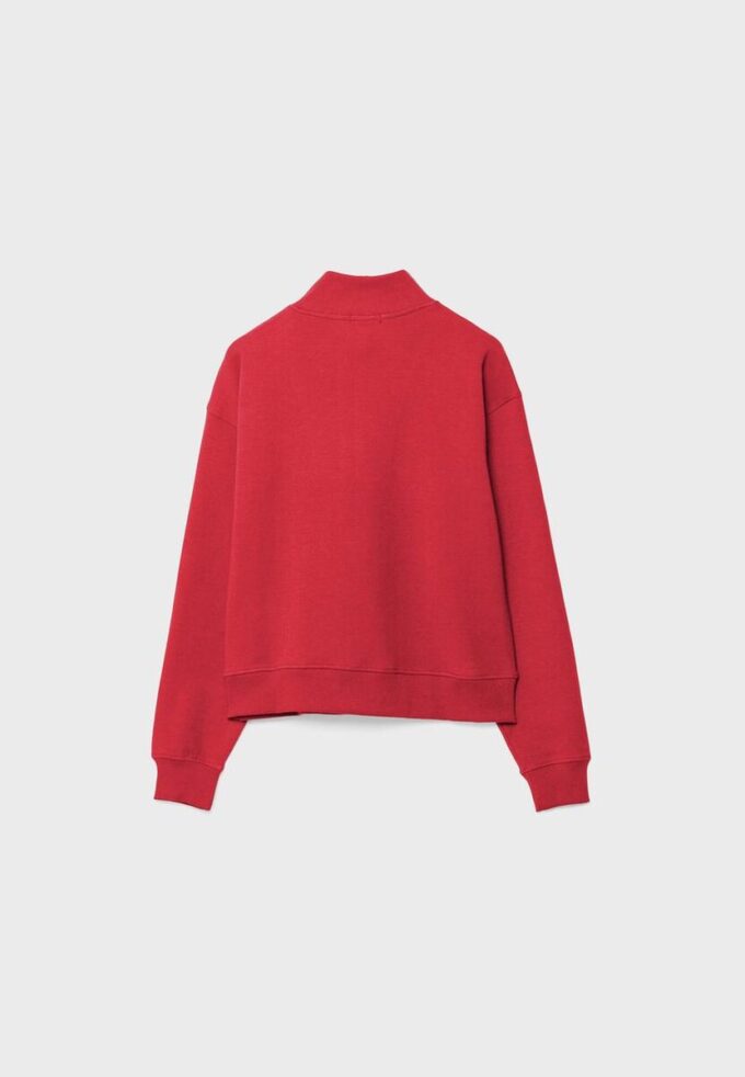 Mikina s vysokým límcem a zipem