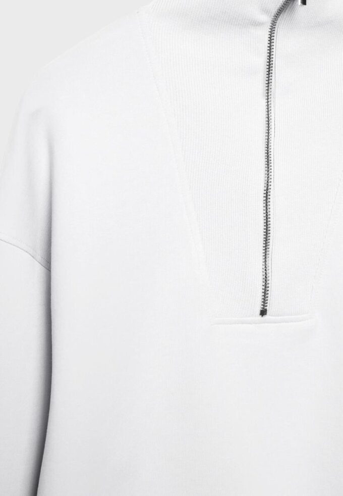 Mikina s vysokým límcem a zipem