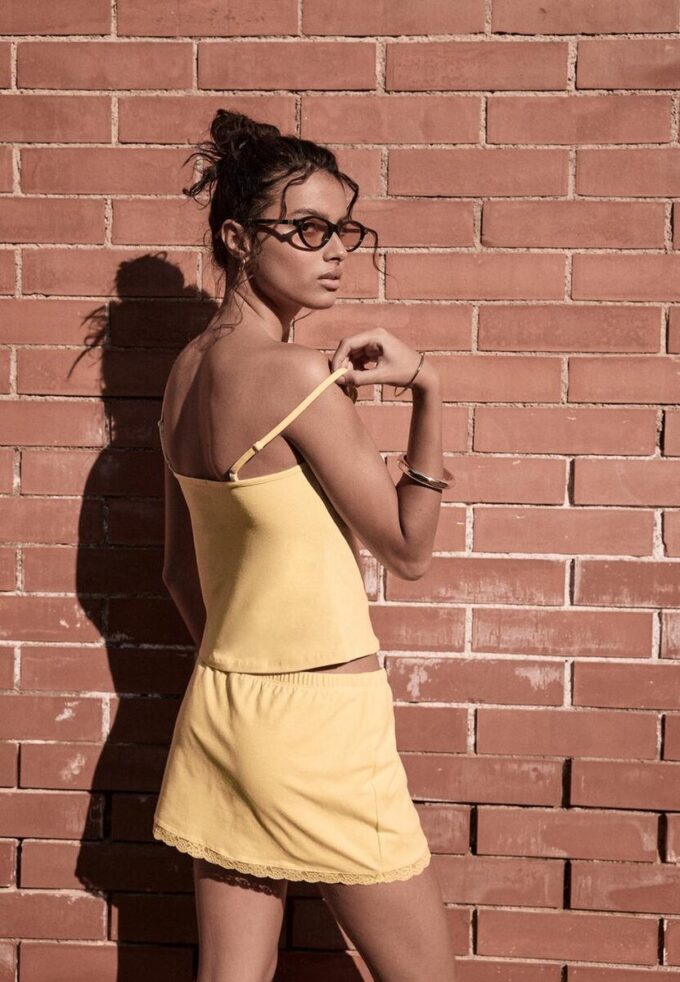 Mini Skort s krajkovým lemem