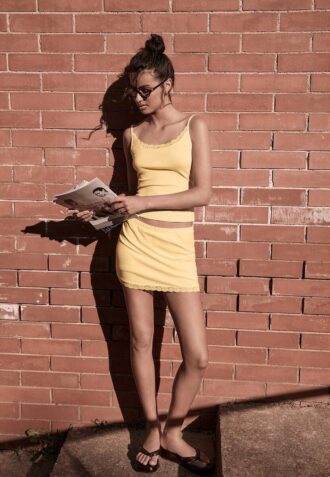 Mini Skort s krajkovým lemem