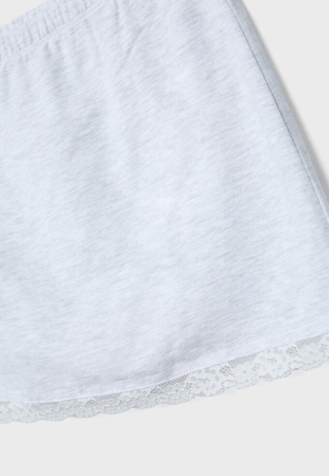 Mini Skort s krajkovým lemem