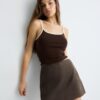 Mini Skort z umělé semiše Mini Skort z umělé semiše