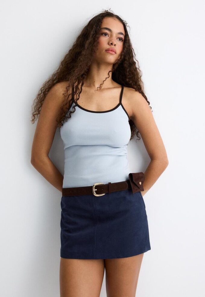 Mini Skort z umělé semiše Mini Skort z umělé semiše