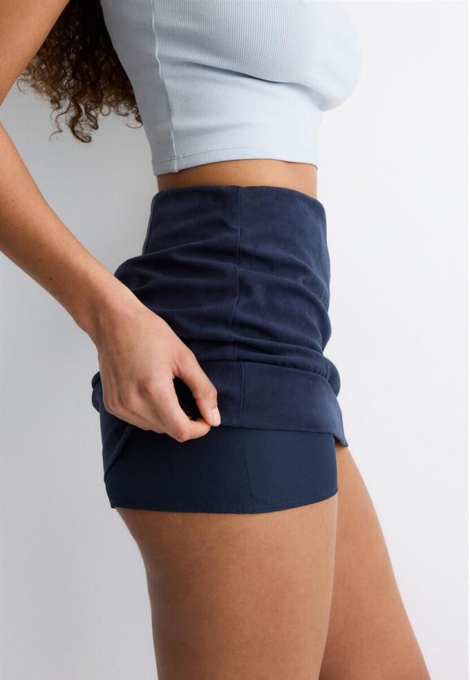 Mini Skort z umělé semiše Mini Skort z umělé semiše