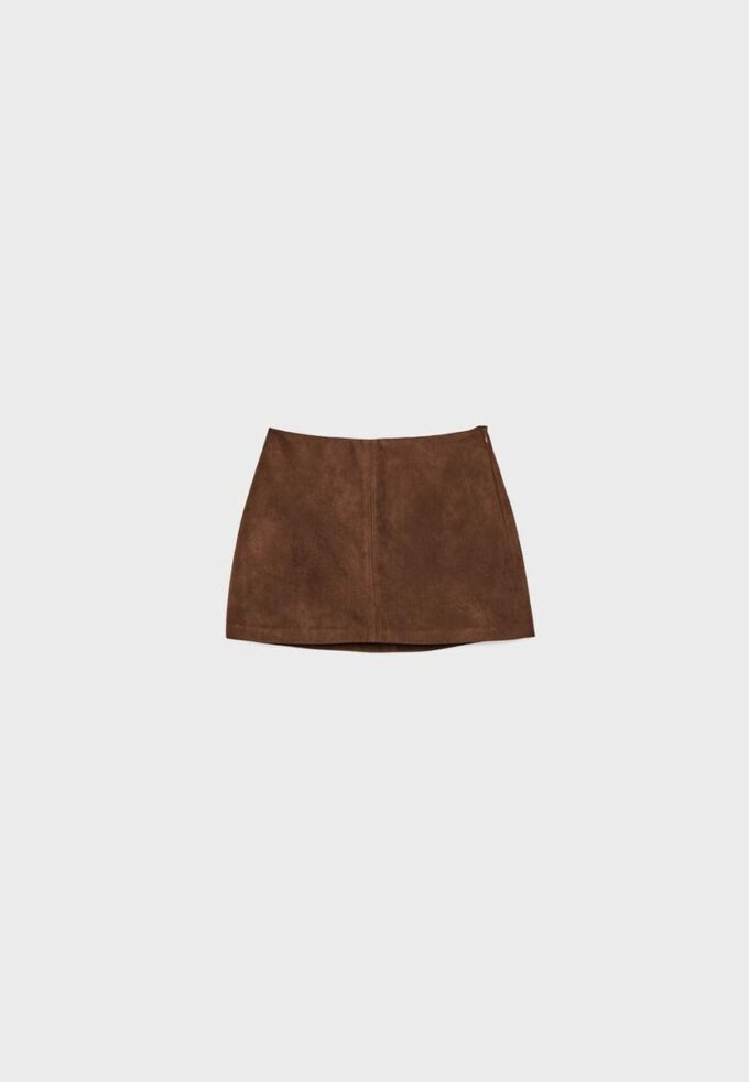 Mini Skort z umělé semiše Mini Skort z umělé semiše