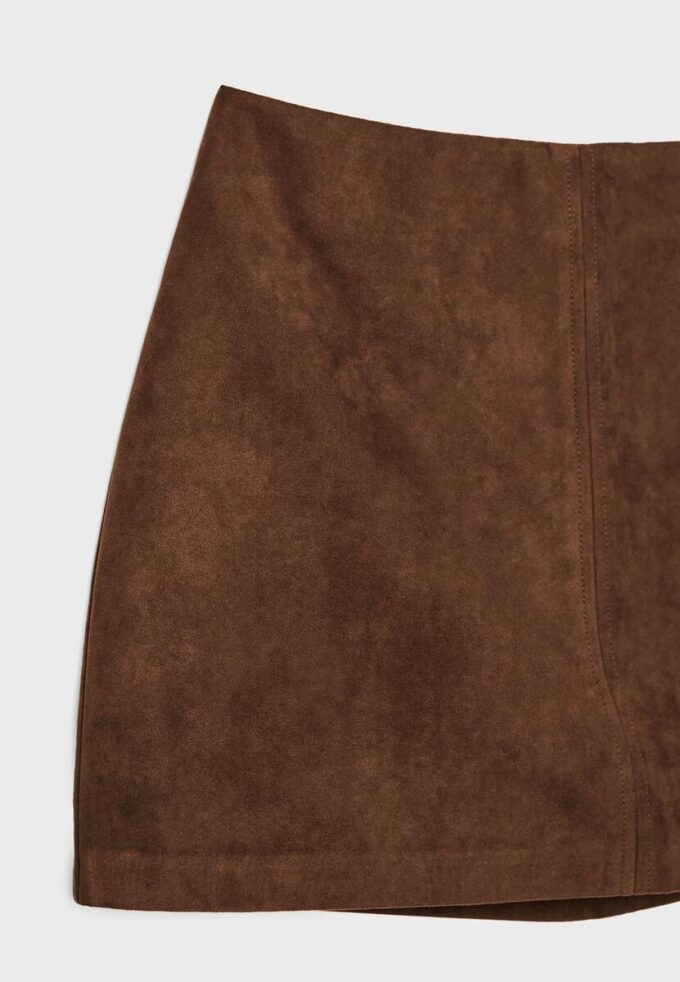 Mini Skort z umělé semiše Mini Skort z umělé semiše