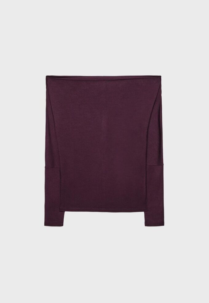 Modalové asymetrické tričko