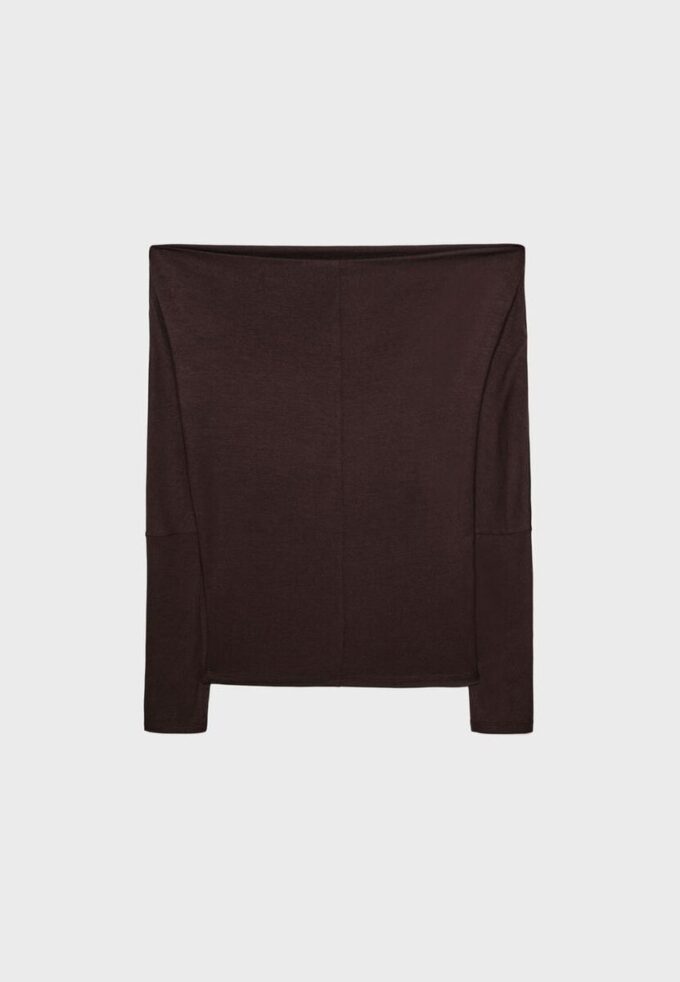 Modalové asymetrické tričko