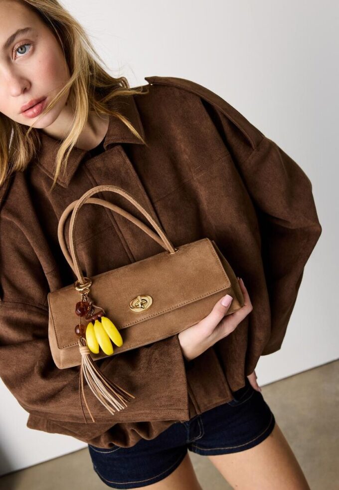 Městská taška přes rameno s dvojitým uchem