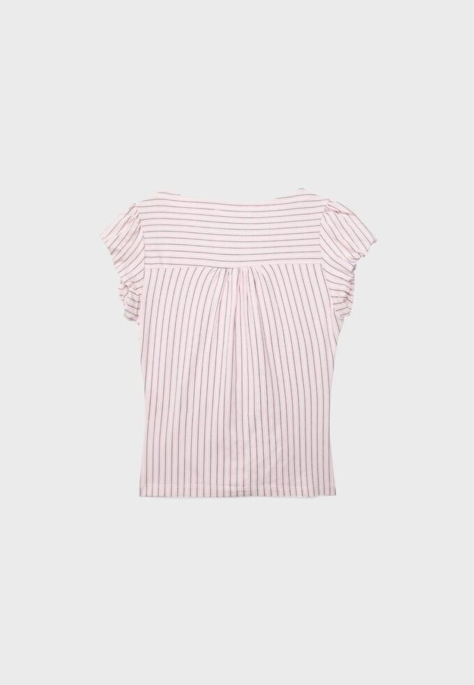 Nařasená košile s krátkými rukávy