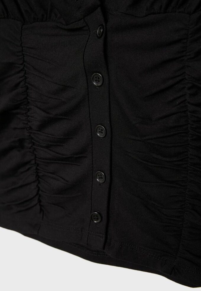 Nařasená košile s krátkými rukávy Nařasená košile s krátkými rukávy