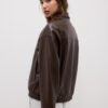 Oversize bunda s efektem kůže Oversize bunda s efektem kůže
