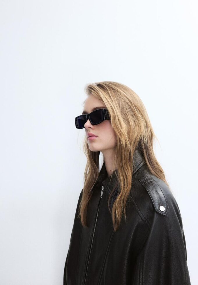 Oversize kožená bunda Oversize kožená bunda