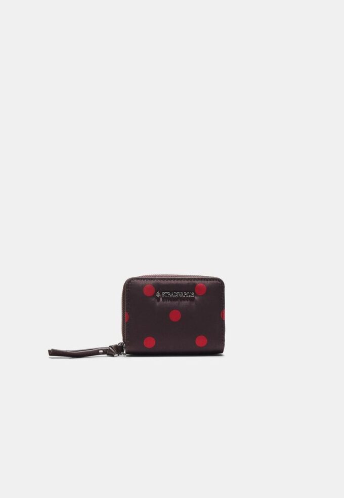 Peněženka na karty s puntíky