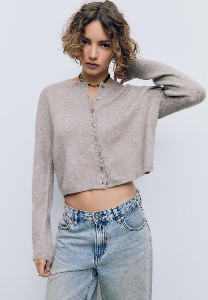 Pletený kardigan Jemné na dotek s knoflíky