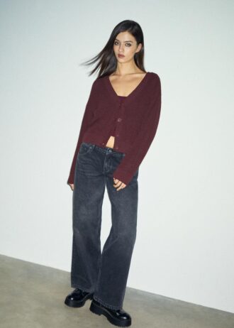 Pletený kardigan na knoflíky