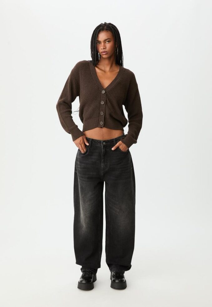 Pletený kardigan na knoflíky