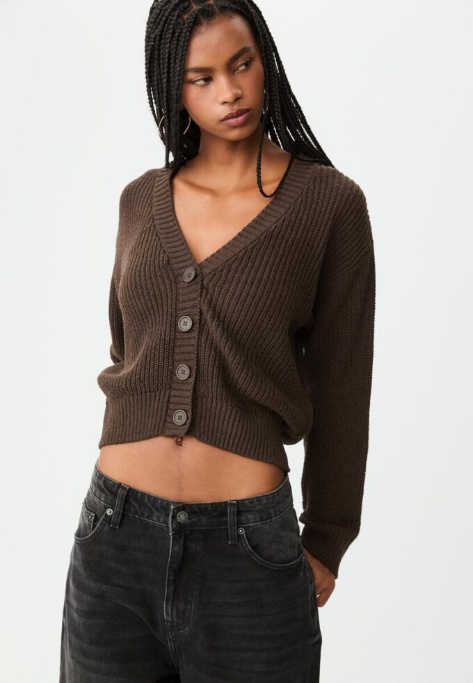 Pletený kardigan na knoflíky