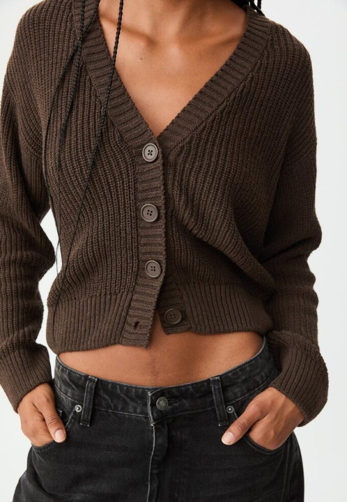 Pletený kardigan na knoflíky