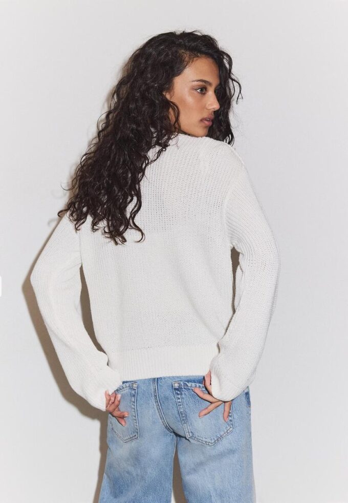 Pletený kardigan na knoflíky