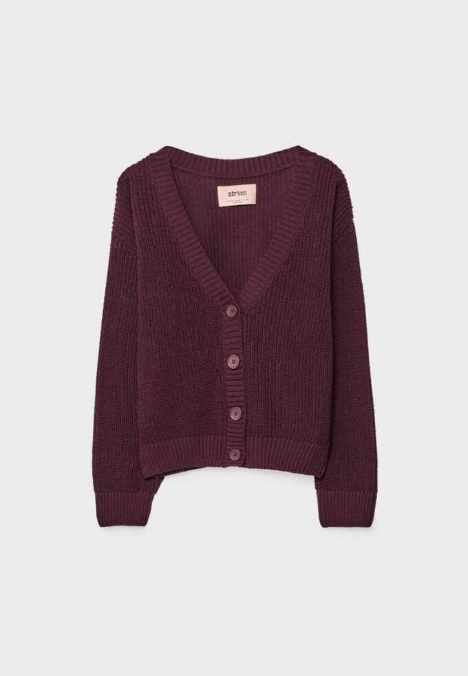 Pletený kardigan na knoflíky