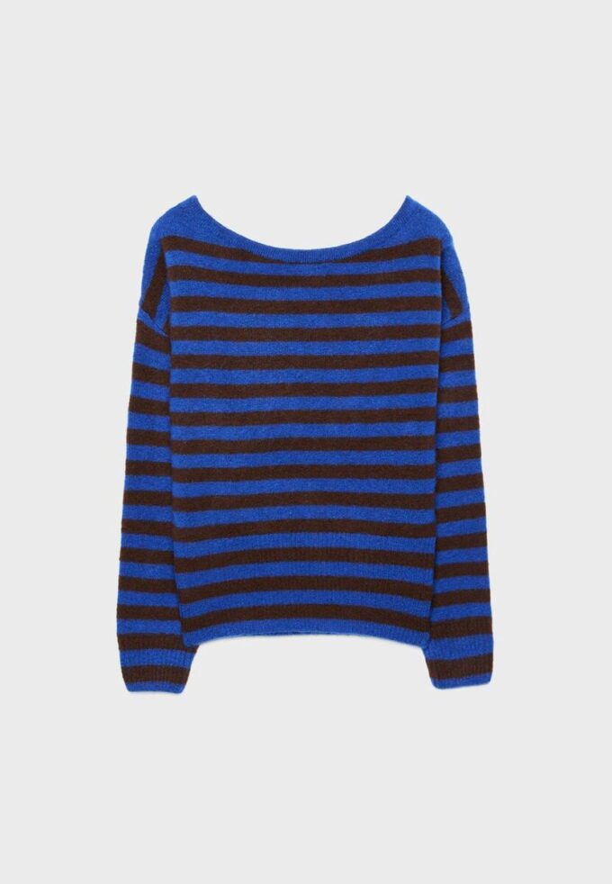 Pletený svetr s výstřihem do lodičky Jemné na dotek