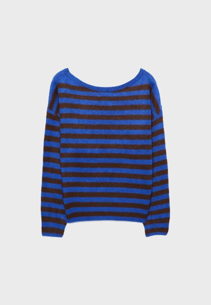 Pletený svetr s výstřihem do lodičky Jemné na dotek