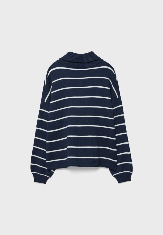 Pletený svetr se zipem