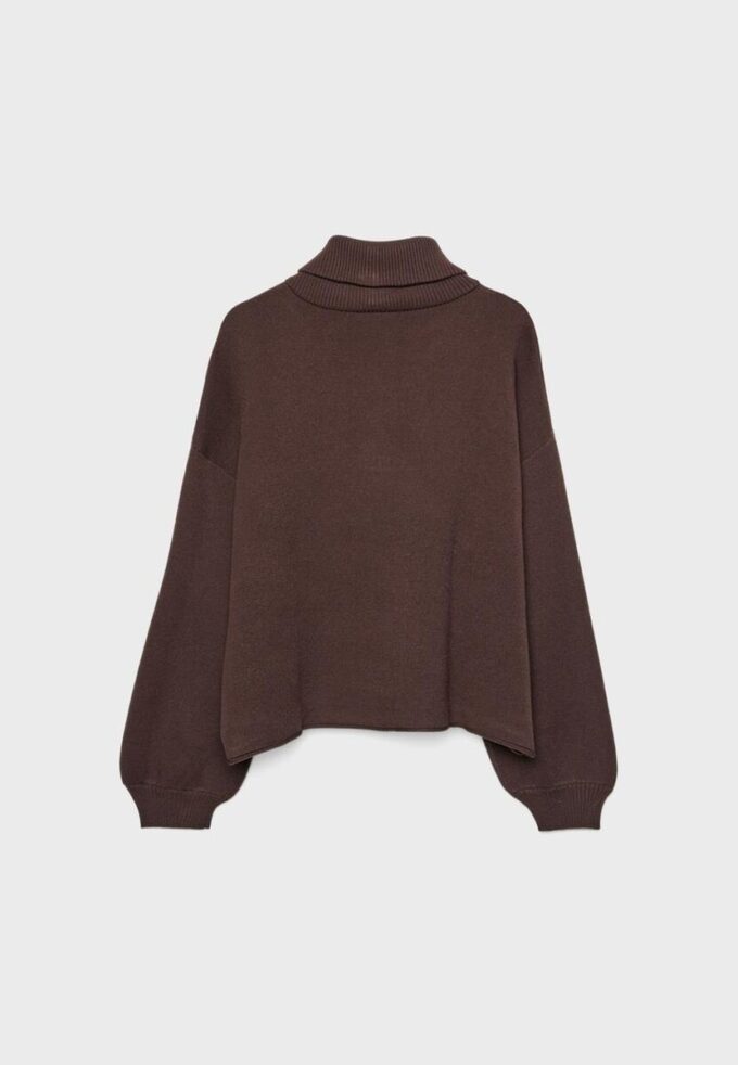 Pletený svetr se zipem