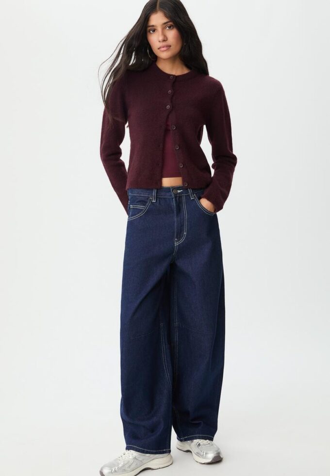 Pletená zapínací bunda