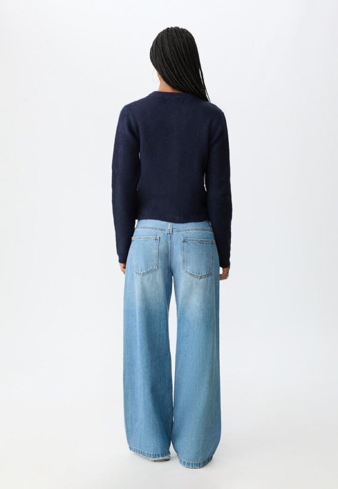 Pletená zapínací bunda