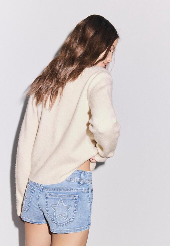 Pletená zapínací bunda