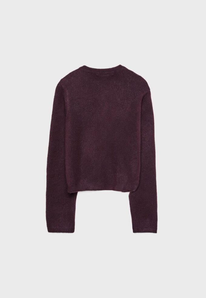 Pletená zapínací bunda