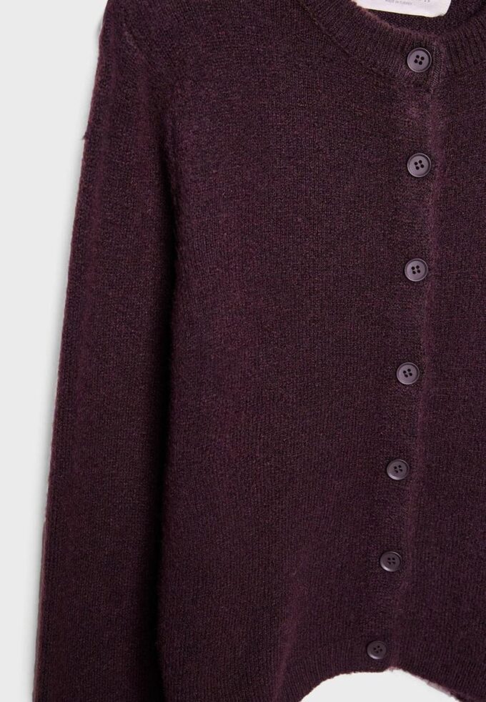 Pletená zapínací bunda