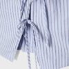 Polozmačkaný top s uzlem ve stylu qipao Polozmačkaný top s uzlem ve stylu qipao