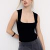 Polyamidové body s čtvercovým výstřihem Polyamidové body s čtvercovým výstřihem
