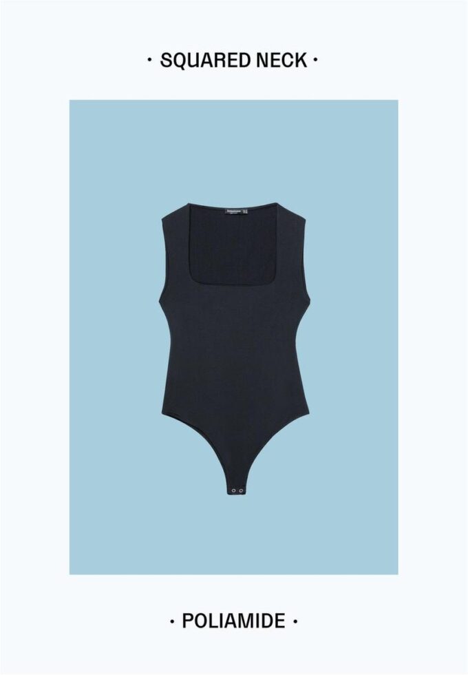 Polyamidové body s čtvercovým výstřihem Polyamidové body s čtvercovým výstřihem