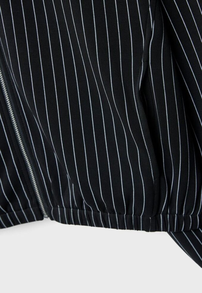 Pruhovaná mikina Jemné na dotek