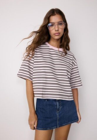 Pruhované tričko s krátkým rukávem
