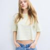 Pruhované tričko s krátkým rukávem