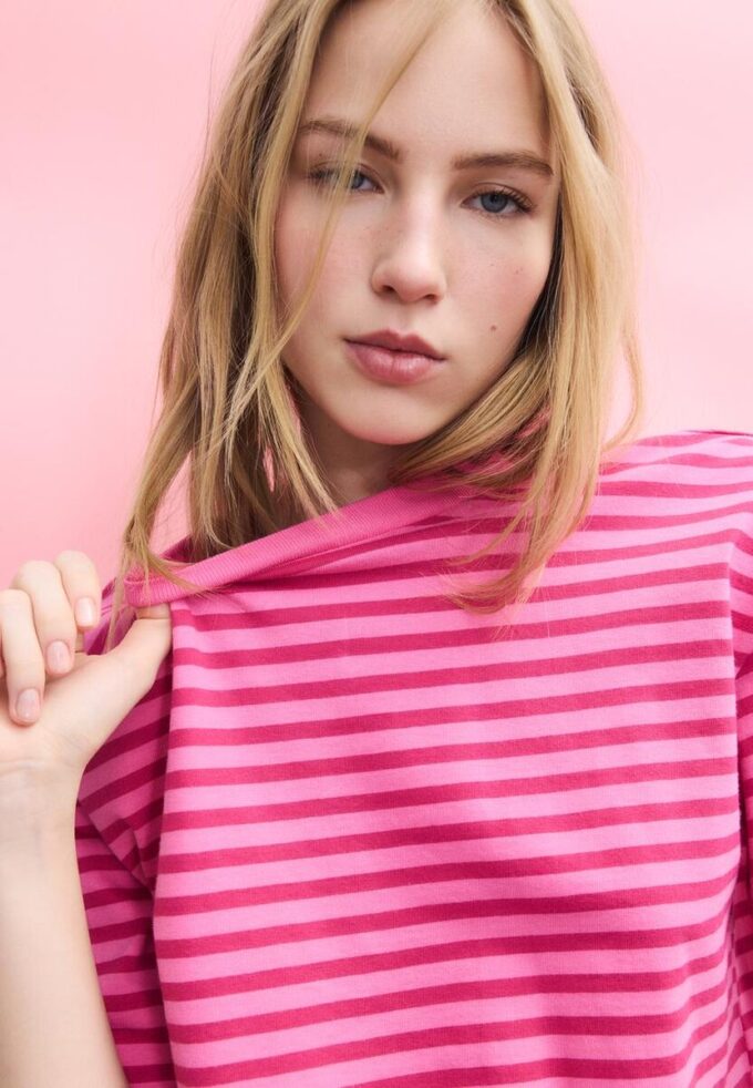 Pruhované tričko s krátkým rukávem