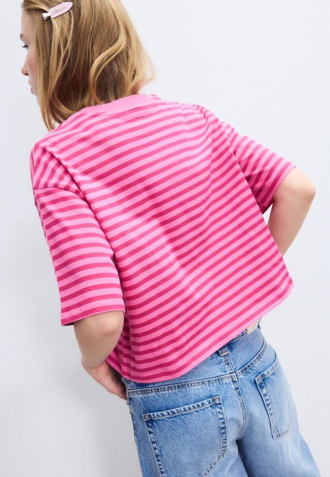 Pruhované tričko s krátkým rukávem