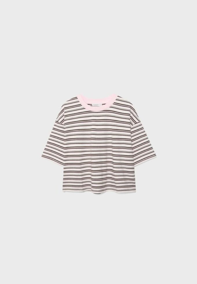 Pruhované tričko s krátkým rukávem