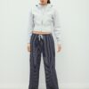 Pruhované Wide Leg jogger kalhoty