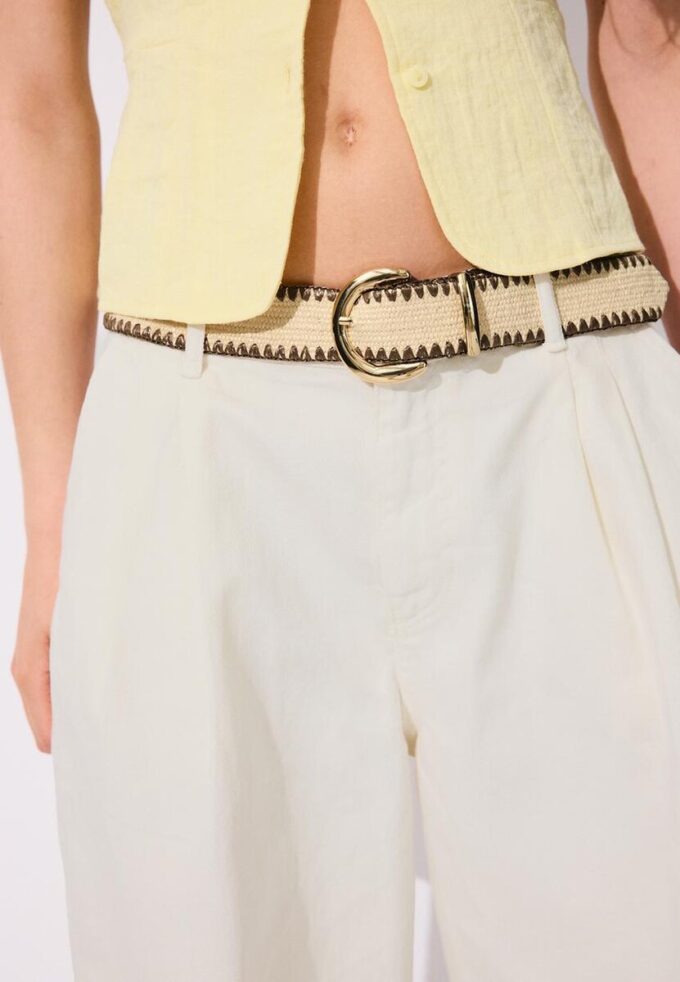 Rafijový pás s prošíváním