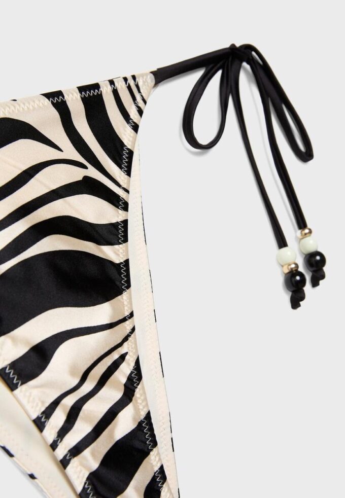 Saténové brazilské bikiny s potisky