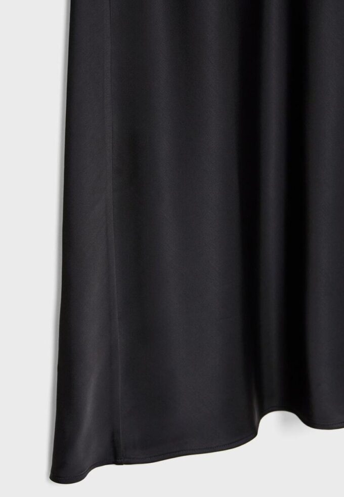 Saténová midi sukně Saténová midi sukně